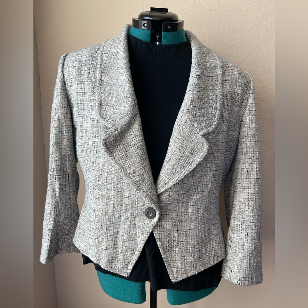 St. John Blazer, Tweed Pattern